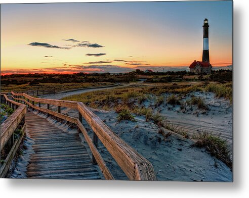 Light House Metal Print featuring the photograph Fire Island Lighthouse at Robert Moses State Park by Jim Dohms