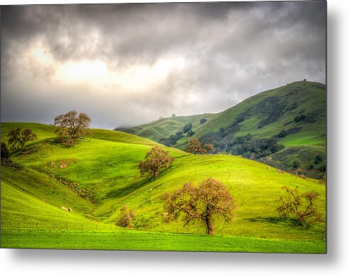 California Metal Print featuring the photograph Green Acres of California by Spencer McDonald