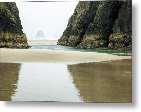 Cannon Beach Metal Print featuring the photograph Haystack from Ecola by Tim Newton