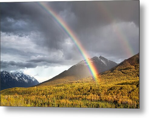 Alaska Metal Print featuring the photograph Hiland Mountain by Ed Boudreau