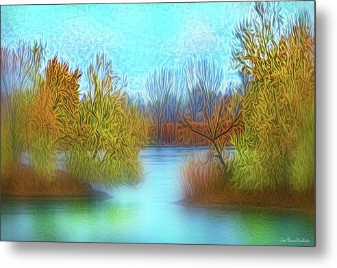 Joelbrucewallach Metal Print featuring the digital art Island Autumn Dreams by Joel Bruce Wallach