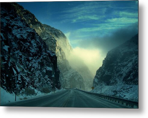 Wind River Canyon Metal Print featuring the photograph Journeys End.. by Al Swasey