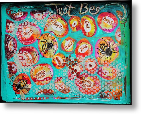 Bees Metal Print featuring the photograph Just Bee by DAKRI Sinclair