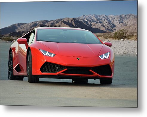 Lambo Metal Print featuring the photograph Lambo Approach by Bill Dutting