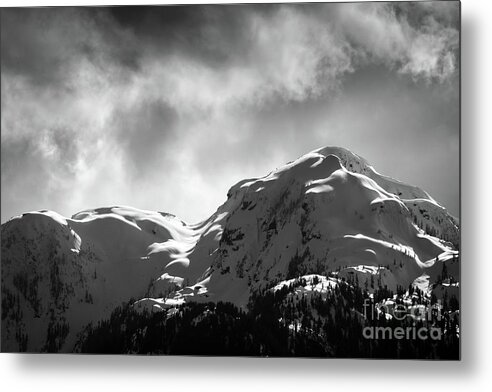 Mountain Metal Print featuring the photograph Light from above by David Hillier