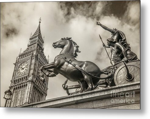Big Ben Metal Print featuring the photograph London Guardians by Stacey Granger