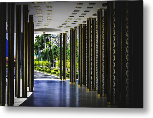 Memorial Passage Way Metal Print featuring the photograph Malaysian Passage-Way by Joseph Hollingsworth