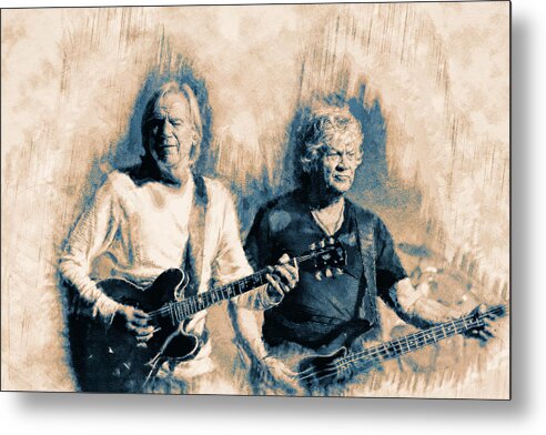 Moody Blues Metal Print featuring the photograph Moody Blues On Stage by Thomas Leparskas