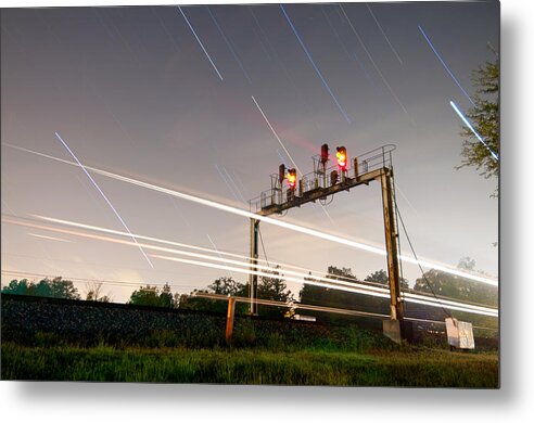 Ns Metal Print featuring the photograph Norfolk Southern at Wellford SC by Derek Thornton