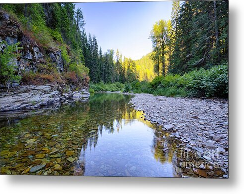  Metal Print featuring the photograph North Fork Evening by Idaho Scenic Images Linda Lantzy