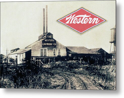 Outdoor Metal Print featuring the painting Original Western Ammo Plant by Unknown