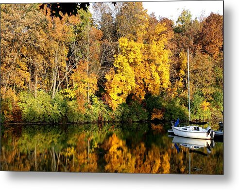 Nature Metal Print featuring the photograph Peaceful Reflections by Bruce Bley