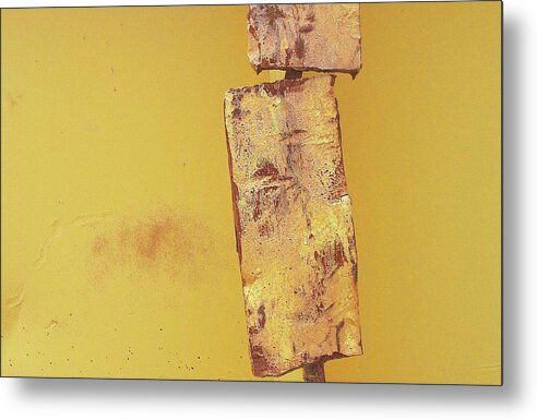 Abstract Metal Print featuring the photograph Raleigh Iron by Matt Cegelis