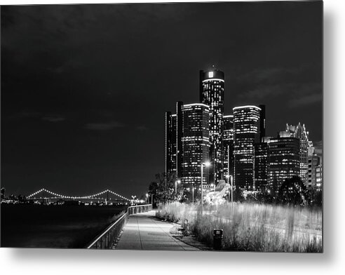 Detroit Metal Print featuring the photograph Renaissance Center by Michael Tucker