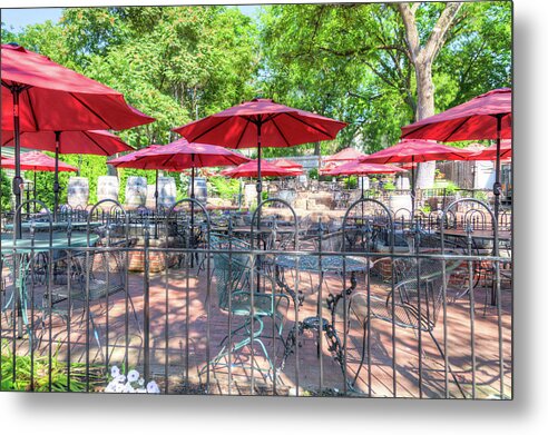 St. Charles Metal Print featuring the photograph St. Charles Umbrellas by Spencer McDonald
