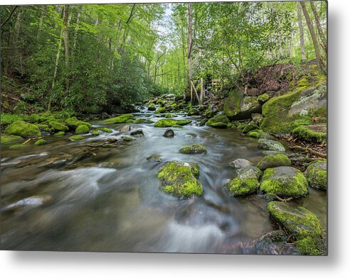Art Metal Print featuring the photograph Stream in the Smokies by Jon Glaser