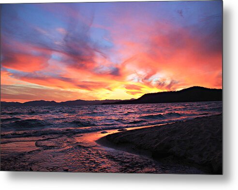 Lake Tahoe Metal Print featuring the photograph Sundown In The Village by Sean Sarsfield