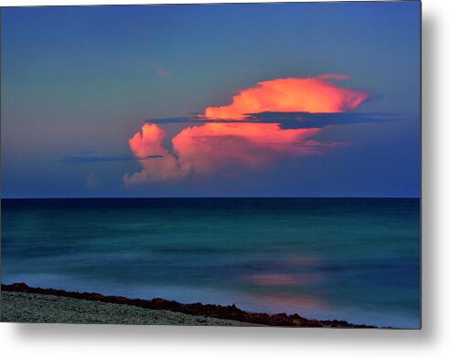 Carol Eade Metal Print featuring the photograph Sunset Afterglow by Carol Eade