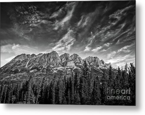 Mountain Metal Print featuring the photograph Up Above by David Hillier
