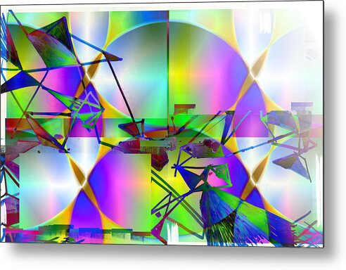 Abstract Metal Print featuring the digital art Waiting For Spring.. by Art Di