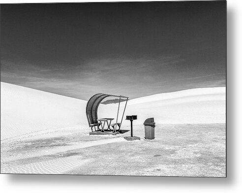 © 2017 Lou Novick All Rights Reserved Metal Print featuring the photograph White Sands National Monument #8 by Lou Novick