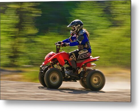 Atv Metal Print featuring the photograph You Go Girl by Sherri Meyer