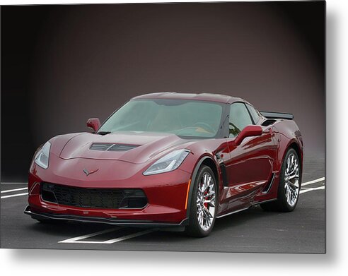 Chevrolet Metal Print featuring the photograph Z06 Vette at CBAD by Bill Dutting