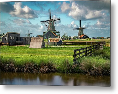 Amsterdam Metal Print featuring the photograph Zaanse Schans and Farm by James Udall