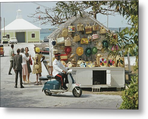 Straw Hat Metal Print featuring the photograph Harbour Island #1 by Slim Aarons