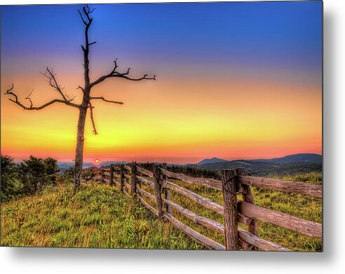 North Carolina Metal Print featuring the photograph A Gorgeous Blue Ridge Sunrise by Dan Carmichael