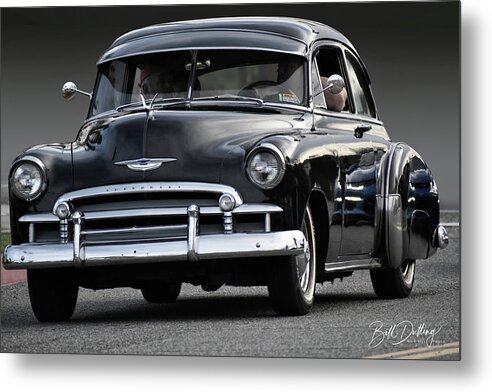 Chevy Metal Print featuring the photograph Black Chevy Coupe by Bill Dutting