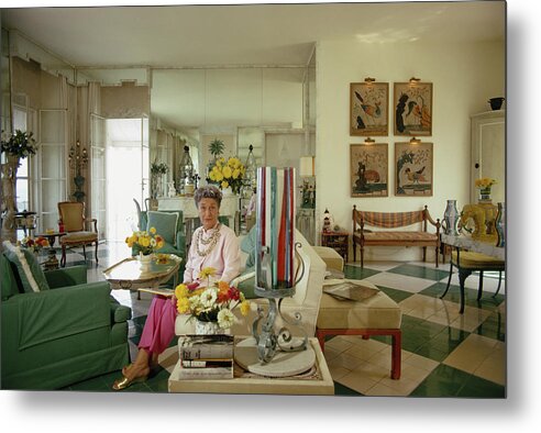 People Metal Print featuring the photograph Countess Lili Gerini by Slim Aarons