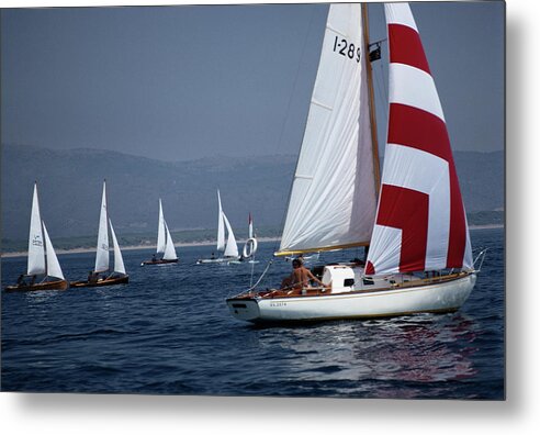 People Metal Print featuring the photograph Flotilla by Slim Aarons