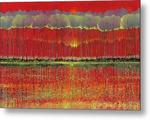 Ford Smith Metal Print featuring the painting Gossamer Shift by Ford Smith