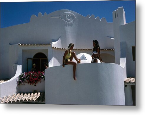 1980-1989 Metal Print featuring the photograph Portuguese Villa by Slim Aarons