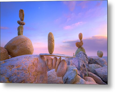 Balanced Rocks Metal Print featuring the photograph Signs IV by Giovanni Allievi