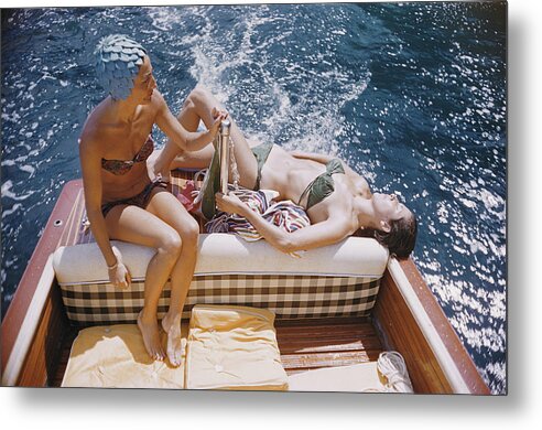 1950-1959 Metal Print featuring the photograph Vuccino And Rava by Slim Aarons