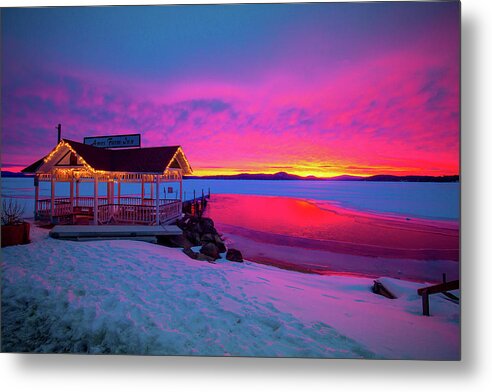 Giford Metal Print featuring the photograph Winter Sunrise at Ames Farm by Robert Clifford