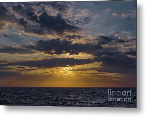 Sunrise Metal Print featuring the photograph Sunrise Ocean #1 by Lidija Ivanek - SiLa