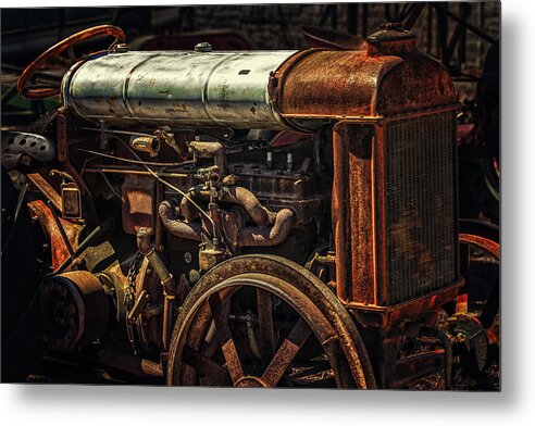 1919 Metal Print featuring the photograph 1919 Fordson Tractor by Thomas Hall
