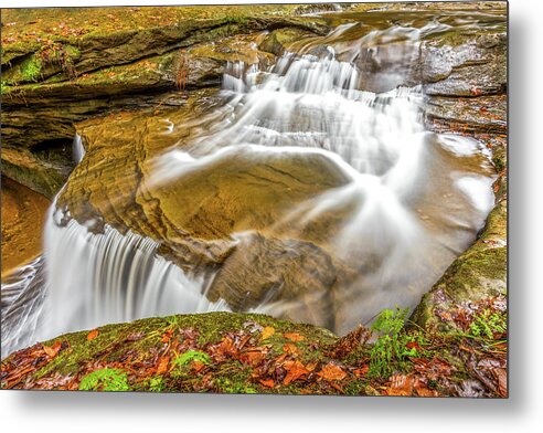 Waterfalls Metal Print featuring the photograph Creation Falls II by Ed Newell
