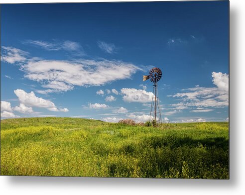 Blue Sky Metal Print featuring the photograph A Country Afternoon by Scott Bean