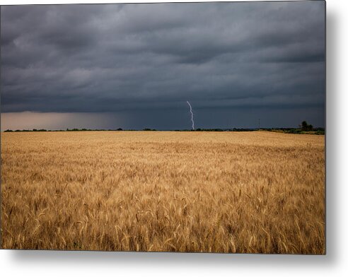 Metal Print featuring the photograph A Storm Passing By - custom by Scott Bean