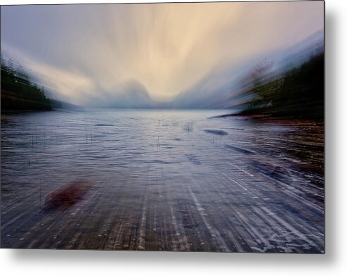 Maine Metal Print featuring the photograph Abstract of Jordan Pond by Jon Glaser