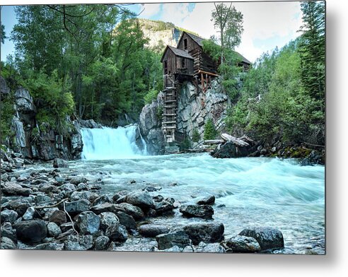 Crystal Mill Metal Print featuring the photograph Crystal Mill 16823 by Rick Perkins