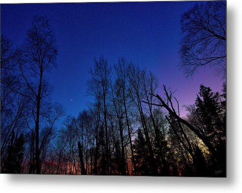 Orange Metal Print featuring the photograph Deep Crescent by Doug Gibbons