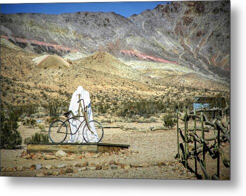 Rhyolite Metal Print featuring the photograph Ghost of Rhyolite by Donna Kennedy