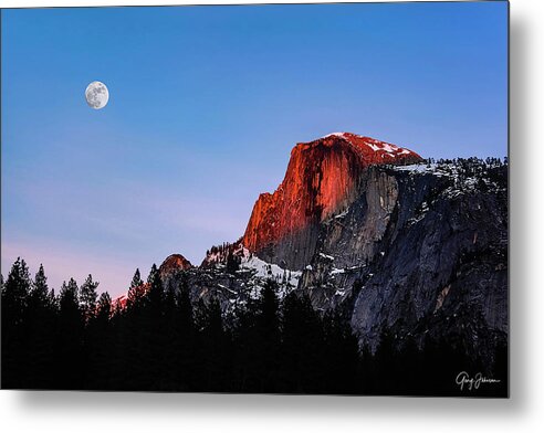  Metal Print featuring the photograph Half Dome by Gary Johnson