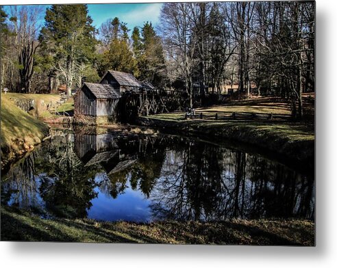 Mabry Mill Metal Print featuring the photograph Late Winter at Mabry Mill by Deb Beausoleil
