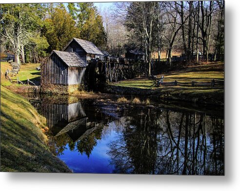 Mabry Mill Metal Print featuring the photograph Mabry Mill - Late Winter by Deb Beausoleil